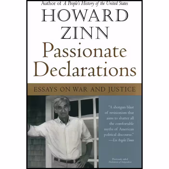 کتاب زبان اصلی Passionate Declarations اثر Howard Zinn انتشارات Harper Perennial