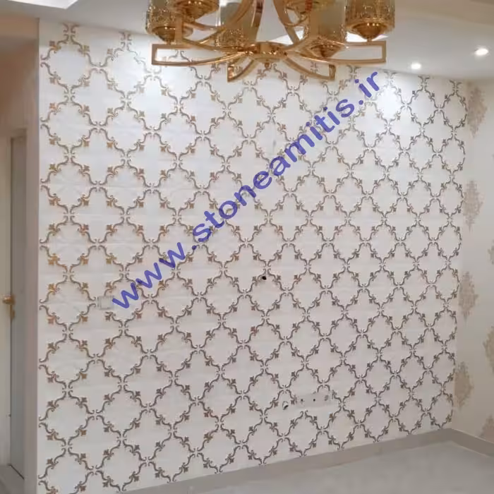 سنگ مصنوعی طرح پانیذ ابعاد 20-20 سانتیمتر قیمت به ازای یک متر مربع