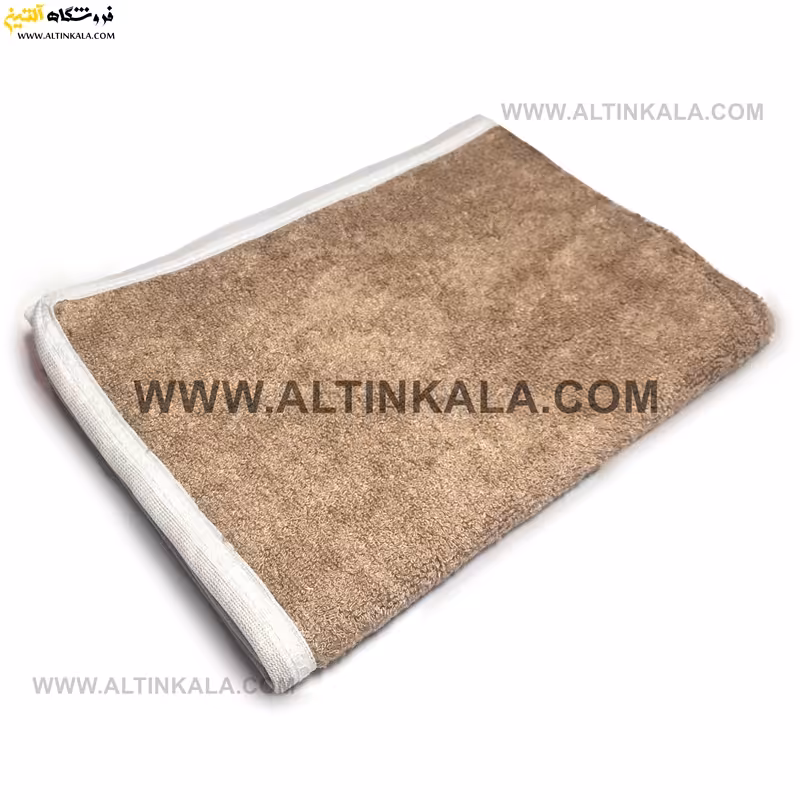 حوله بامبو آشپزخانه سایز 35×45 رنگ نسکافه ای