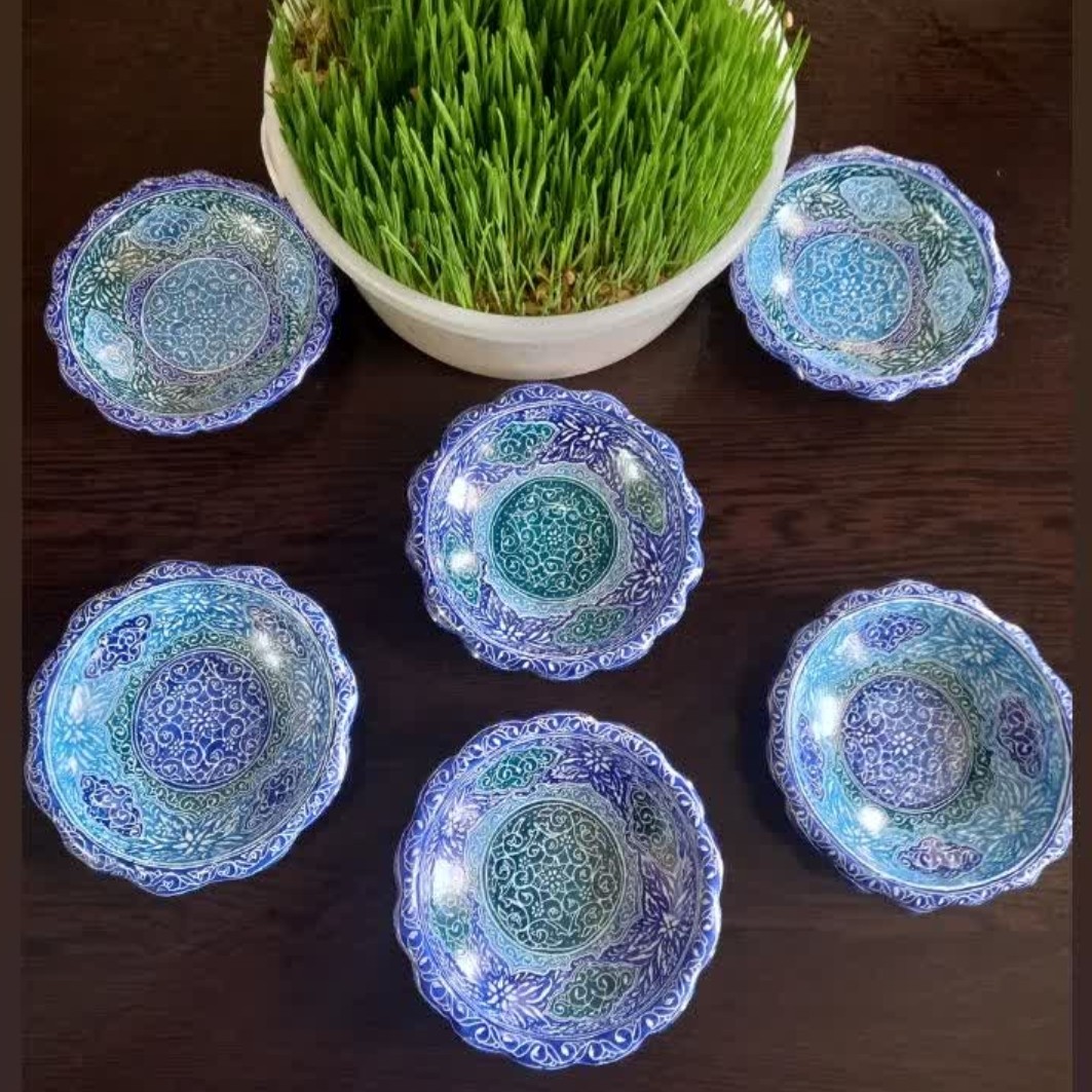 هفت سین میناکاری مناسب سفره عید شما