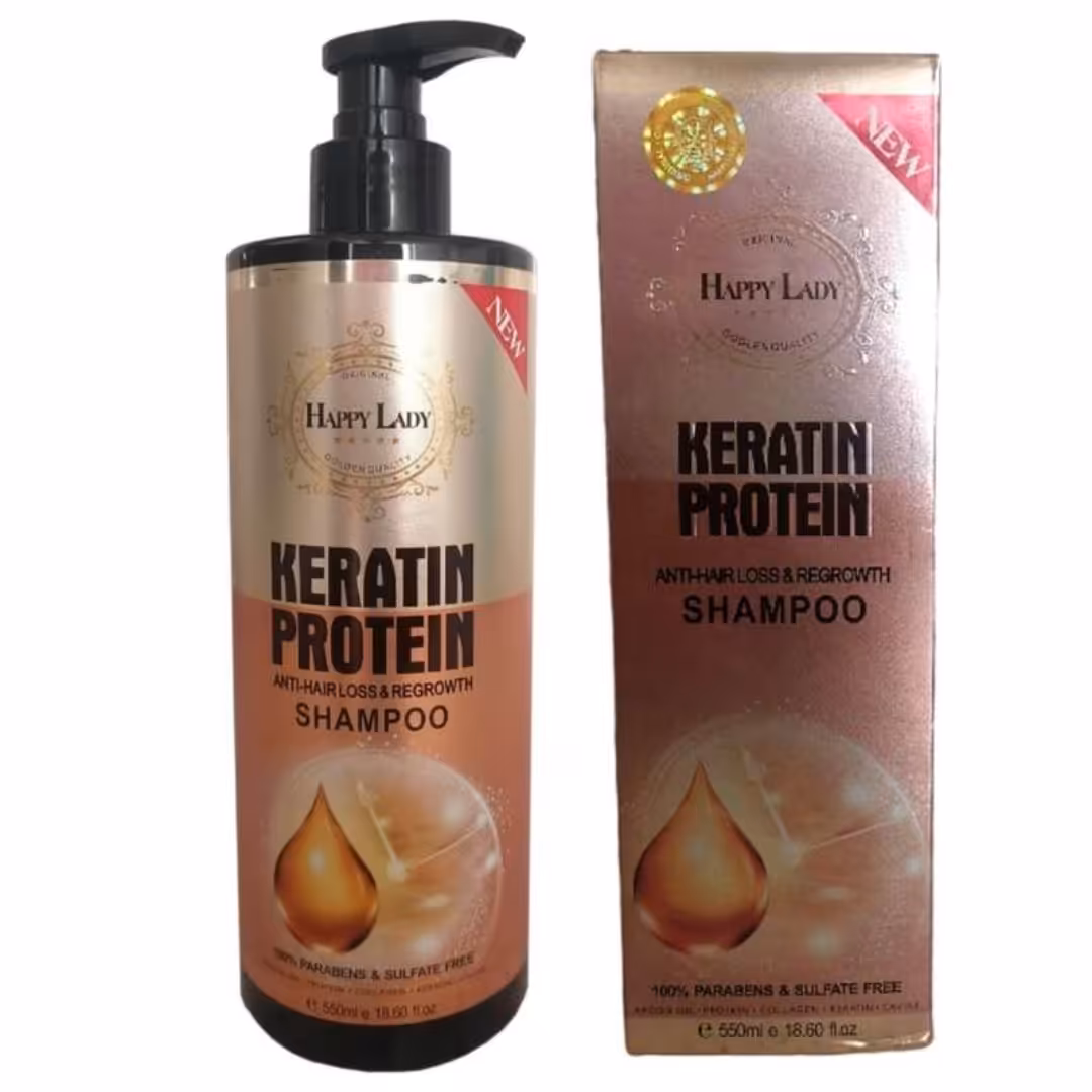 شامپو کراتین و پروتئین هپی لیدی (بدون سولفات)
