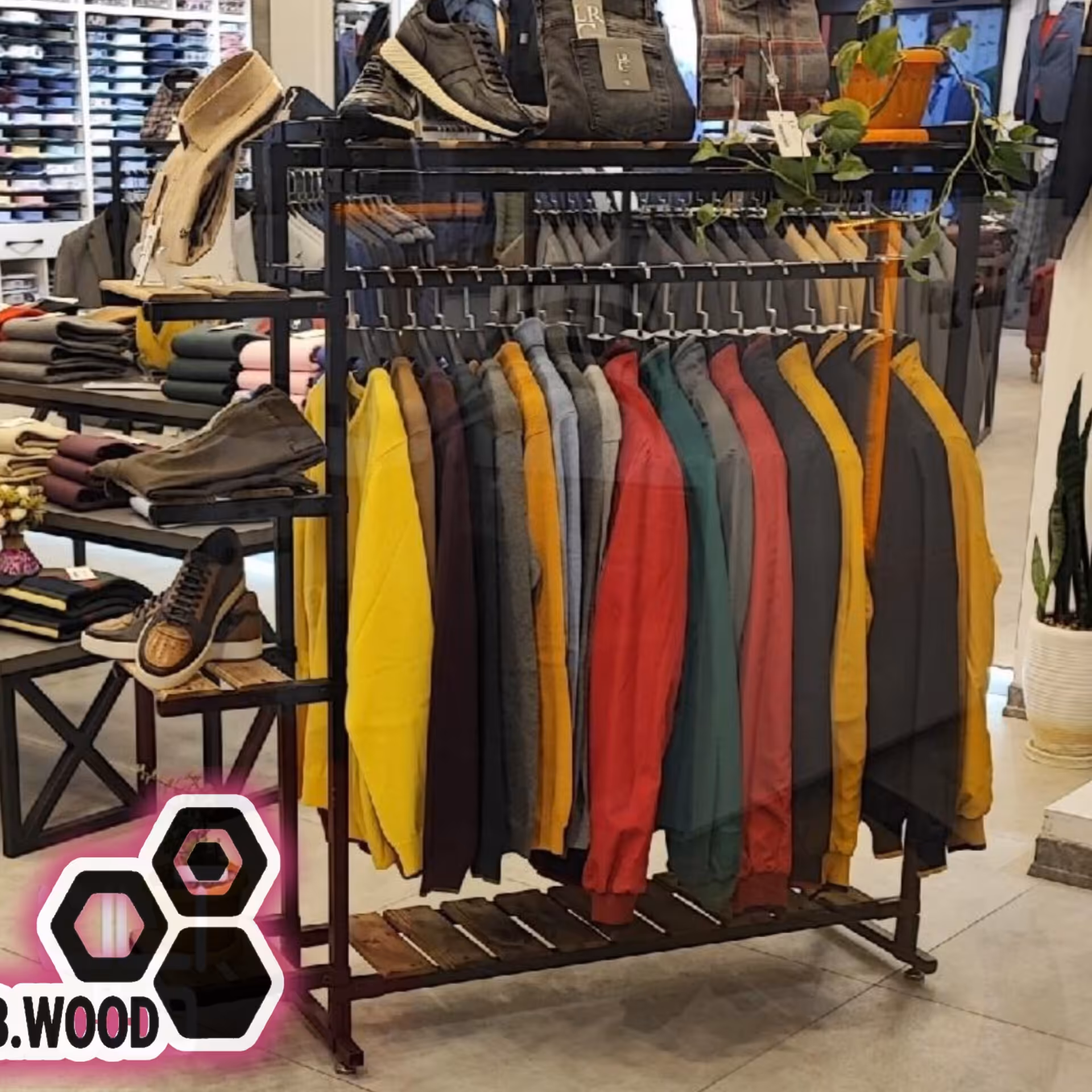 رگال فروشگاهی چوب و فلز    کد R2