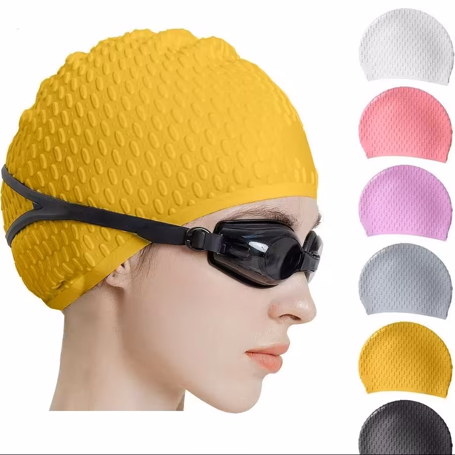 کلاه شنا سیلیکونی اسپیدو آجدار دارای رنگبندی