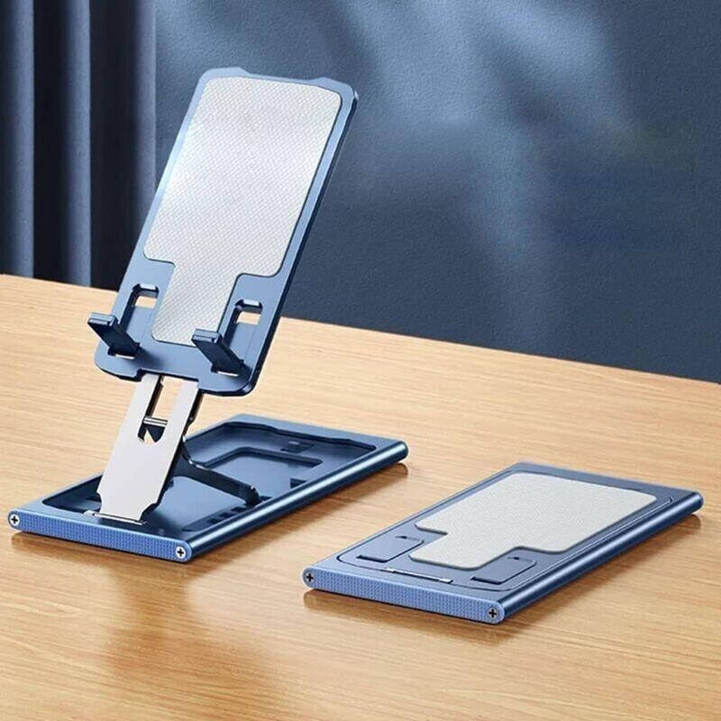پایه نگهدارنده گوشی موبایل و تبلت مدل metal آبی