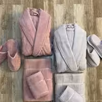 حوله ست ده تیکه عروس و داماد مارک هوم استار با جنس صددرصد پنبه 1002 (پس کرایه )