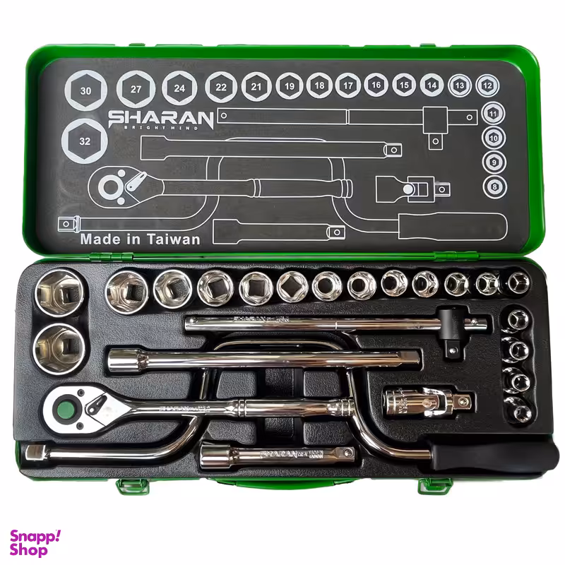 آچار بکس شاران مدل SM24-6PT  مجموعه 24 عددی