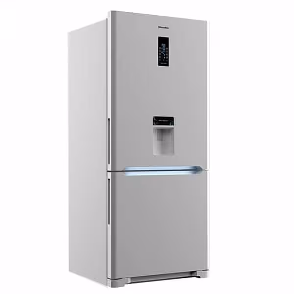 یخچال فریزر هیمالیا 28 فوت ابسردکن مدل امگا سفید چرمی