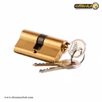 سیلندر قفل پارس برنجی 7 سانتی متر معمولی قابلمه ای