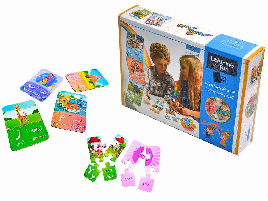 پازل آموزشی الفبای انگلیسی 128 قطعه فنسی fancy