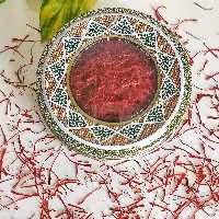 زعفران سوپر نگین اتویی نیم مثقالی صادراتی ظرف خاتم عیار بالا