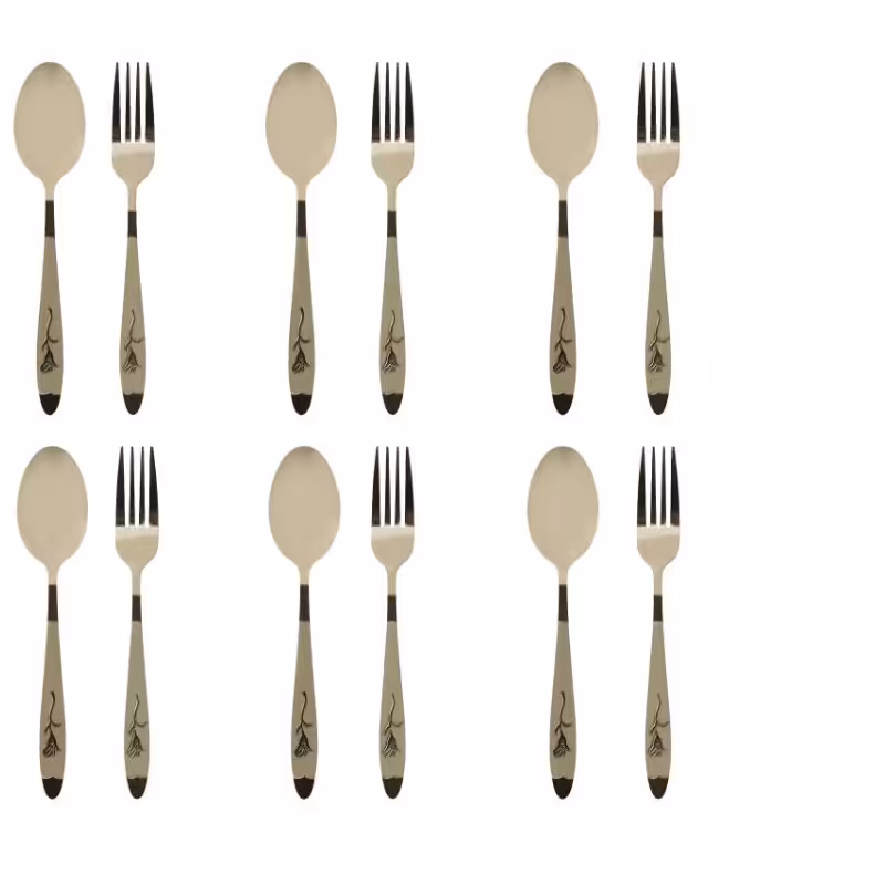 ست قاشق چنگال 12پارچه  کد25