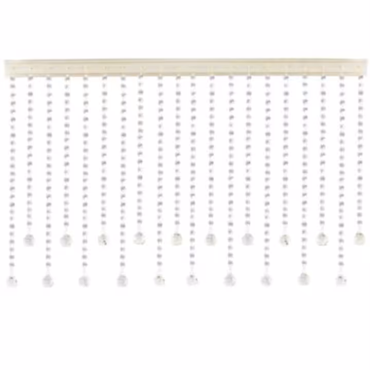 پرده کریستال پروانه ای سفارش ریسه های بلند کوتاه 