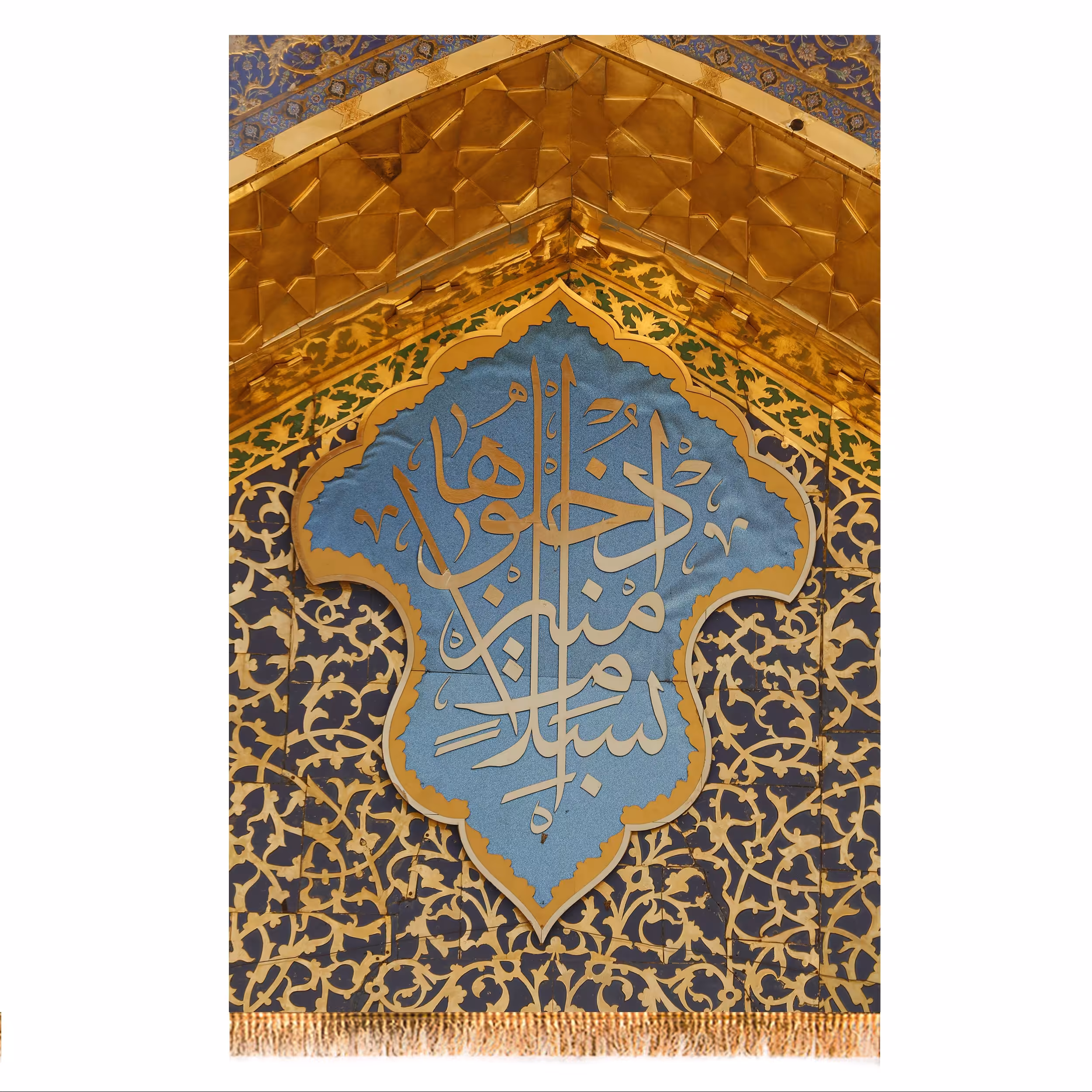 پرچم مخمل طرح حرم امام رضا (ع) کد 6836 سایز 100x70 سانتی متر 