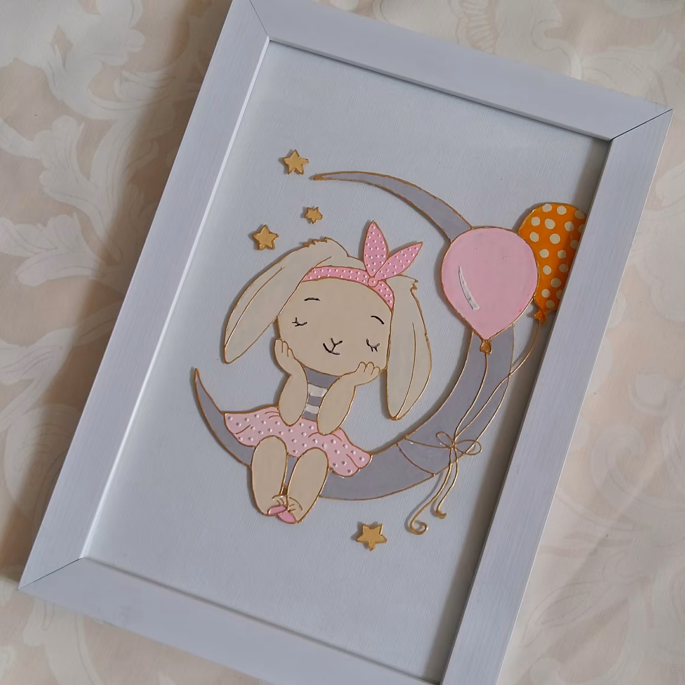 تابلو ویترای طرح خرگوش