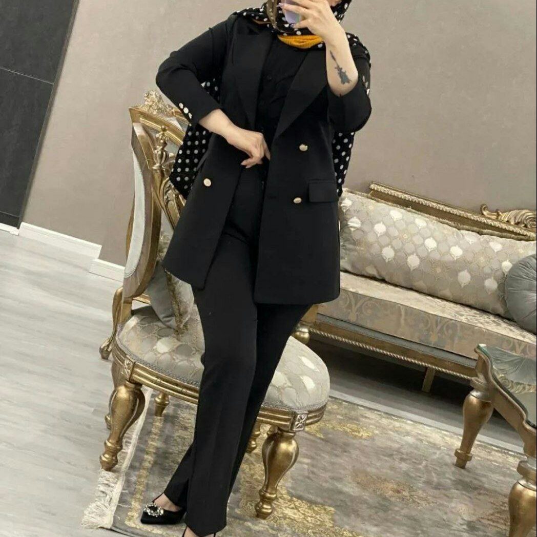 کت شلوار نگین جنس مازراتی تک رنگ
