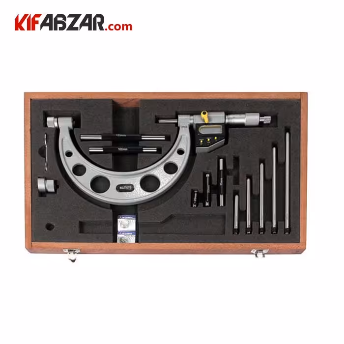 ست میکرومتر خارج سنج دیجیتال 200-100 میلیمتر آسیمتو مدل 6 08 115