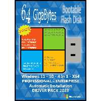 فلش بوتیبل Windows 11 10 Pro. Ent. 4In1 X64 Driver Pack 2023 Office 2016-19-21 