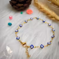 دستبند چشم و نظر آروشا ( استیل رنگ ثابت ) 