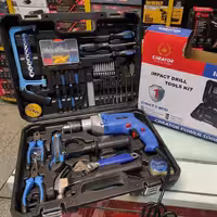 دریل شارژی و جعبه ابزار 