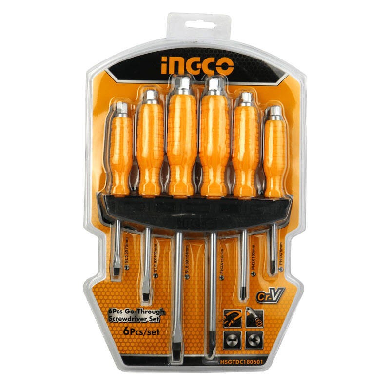 ست 6 عددی پیچ گوشتی ضربه خور اینکو INGCO HSGTDC180601