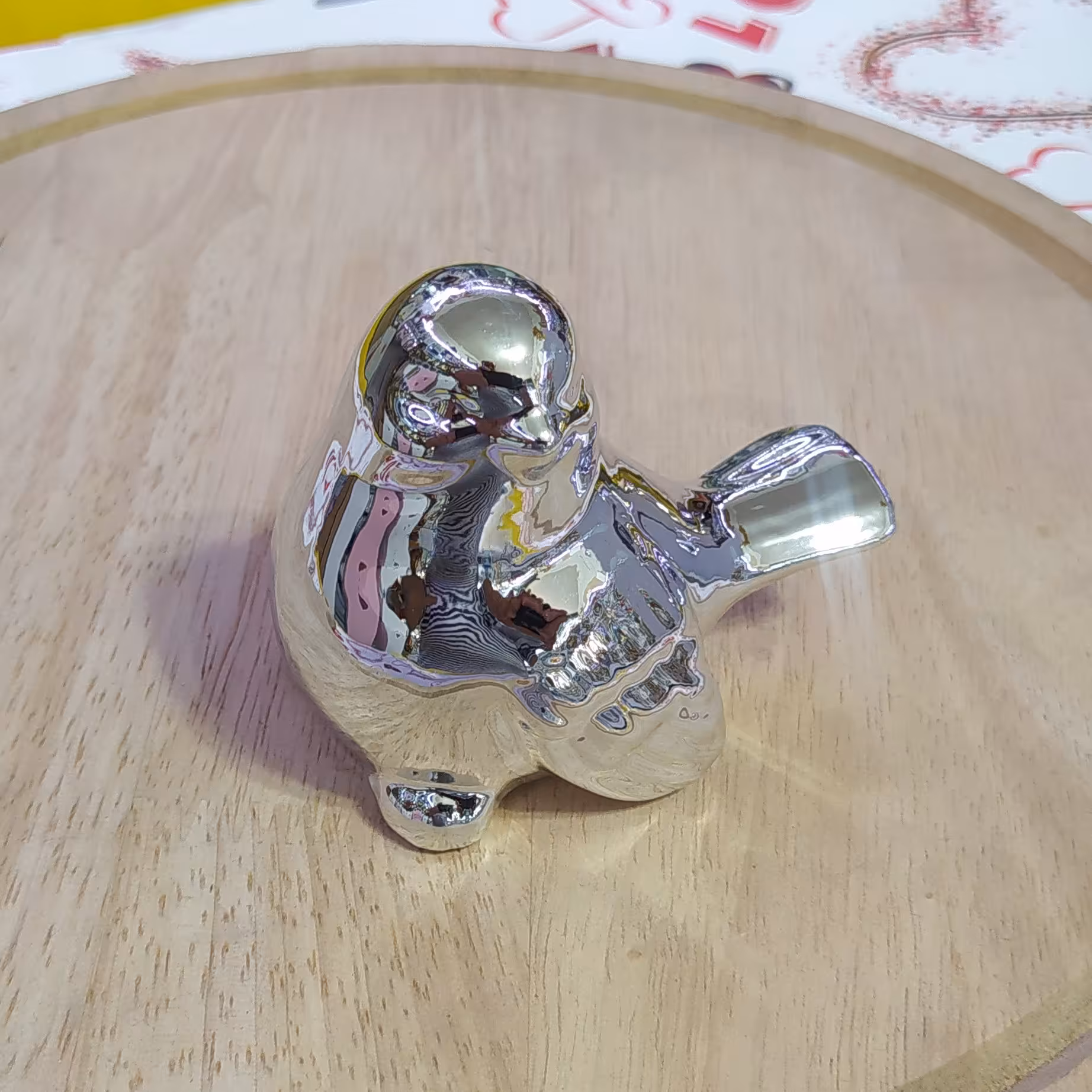 گنجشک سرامیکی خارجی پرنده سرامیکی خارجی نشسته 