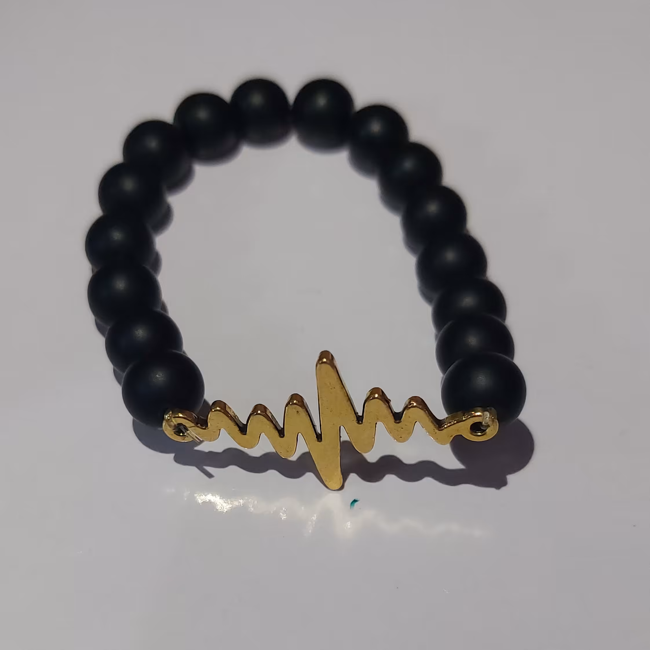 دستبند کشی سیاه مدل ضربان قلب