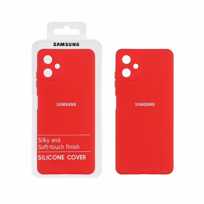 قاب نیو سیلیکون محافظ لنزدار Samsung Galaxy A06 - قرمز