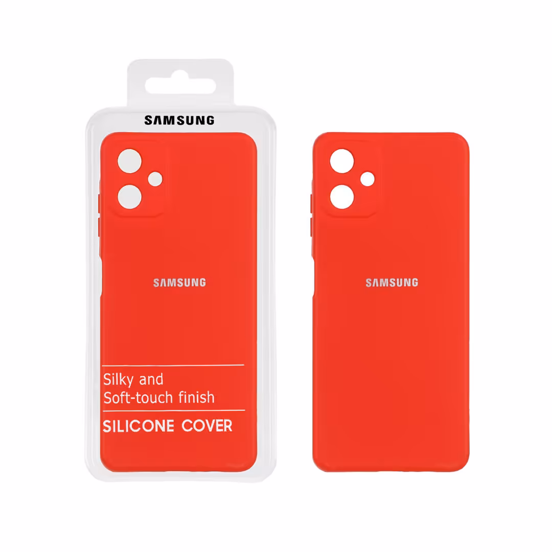 قاب نیو سیلیکون محافظ لنزدار Samsung Galaxy A06 - قرمز