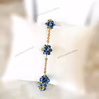 بدلیجات کریستالی دستبند طرح توپی دست ساز