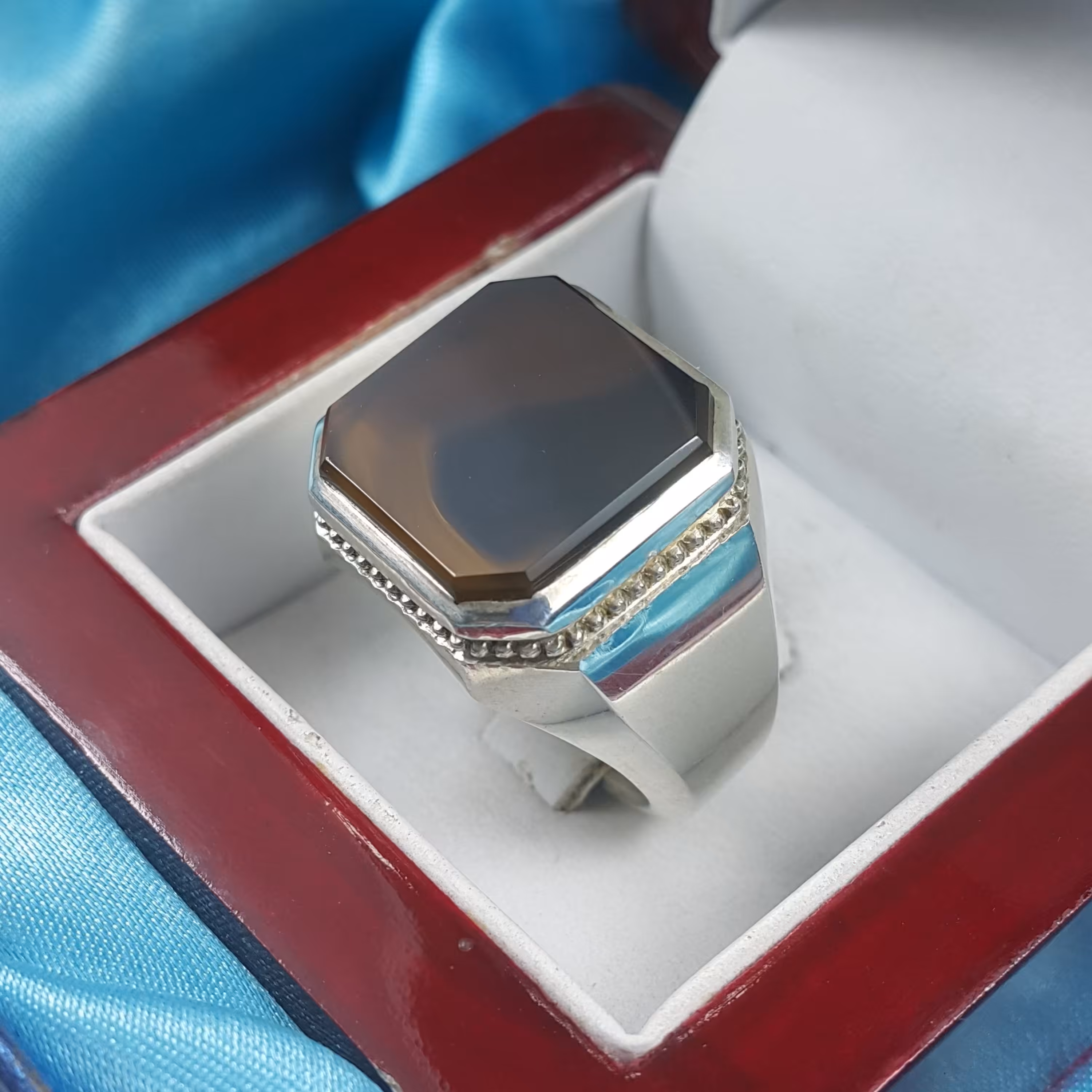 انگشتر عقیق جزع یمنی (7)