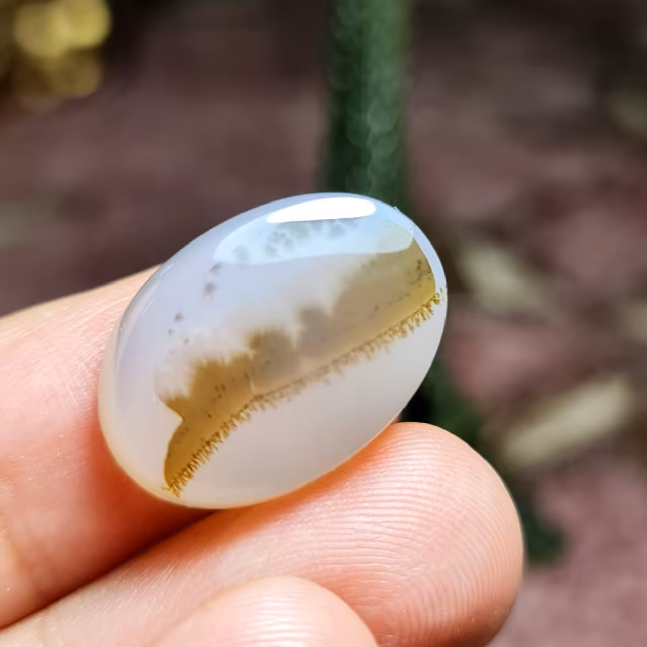 نگین فوق العاده زیبای سنگ صد درصد طبیعی عقیق شجر بسیار خاص اصل معدنی 
کد  25145