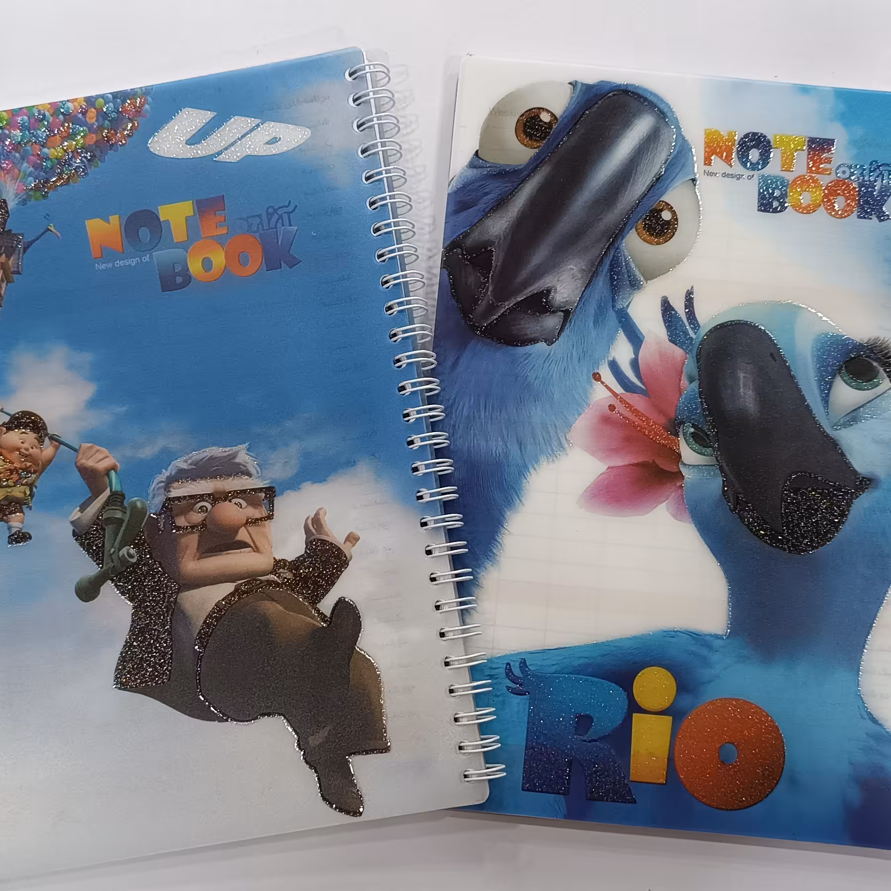 دفتر 100 برگ سیم دوبل طلقی (آزاده) 