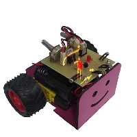 ربات تعقیب نور طرح لبخند ساخته شده و آماده