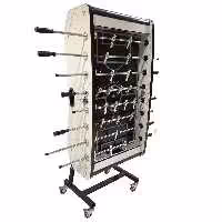 میز فوتبال دستی تاشو مدل S12-2 | فروش فوتبال دستی تاشو کف شیشه ای هایگلاس | سیمای ورزش