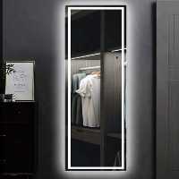 آیینه قدی بک لایت  180 در 80  دیواری سند نور سفید نصب با فیتینگ نصب آسان