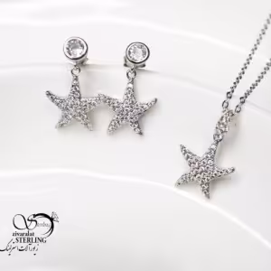 نیمست نقره زنانه طرح ستاره دریایی