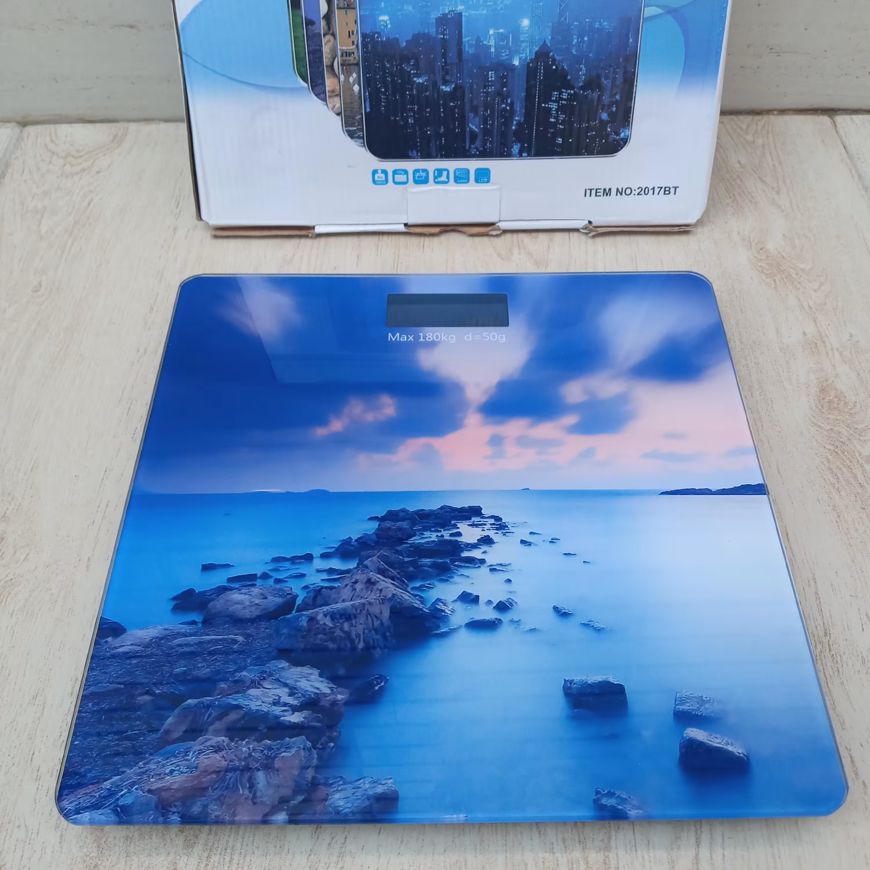 ترازو وزن کشی طرح دریا مدل iscale مدل S تحمل 180 کیلوگرم (ترازو دیجیتالی )