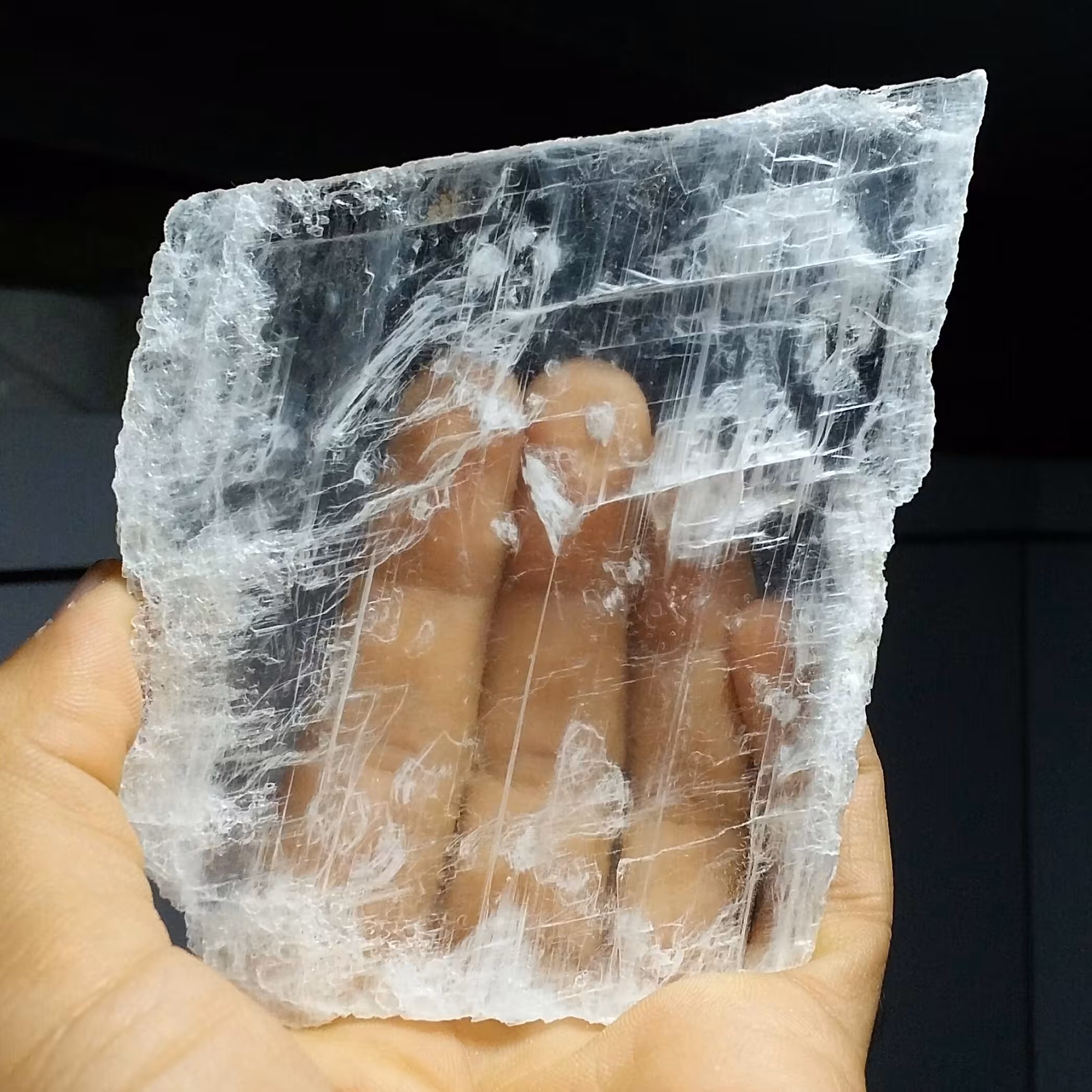 اسلایس سنگ راف ژیپس پلکانی شفاف خاص
 100 در 100 طبیعی شاهکار خلقت
کد 11296