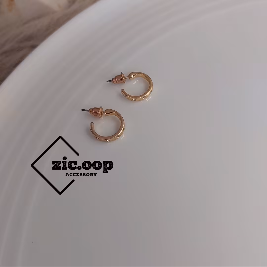 گوشواره میخی نگین دار