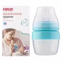 شیشه شیر قنداغ خوری ضد نفخ نوزادی فارلین با سرشیشه مخصوص نوزادان نارس و تازه متولد شده  farlin  newborn  slender nipple