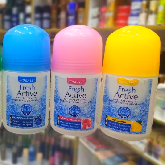 مام رولی فِرِش اکتیو وکالی در 5 رایحه لیمو رز  شکوفه های گیلاس چای سبز و بدون عطر