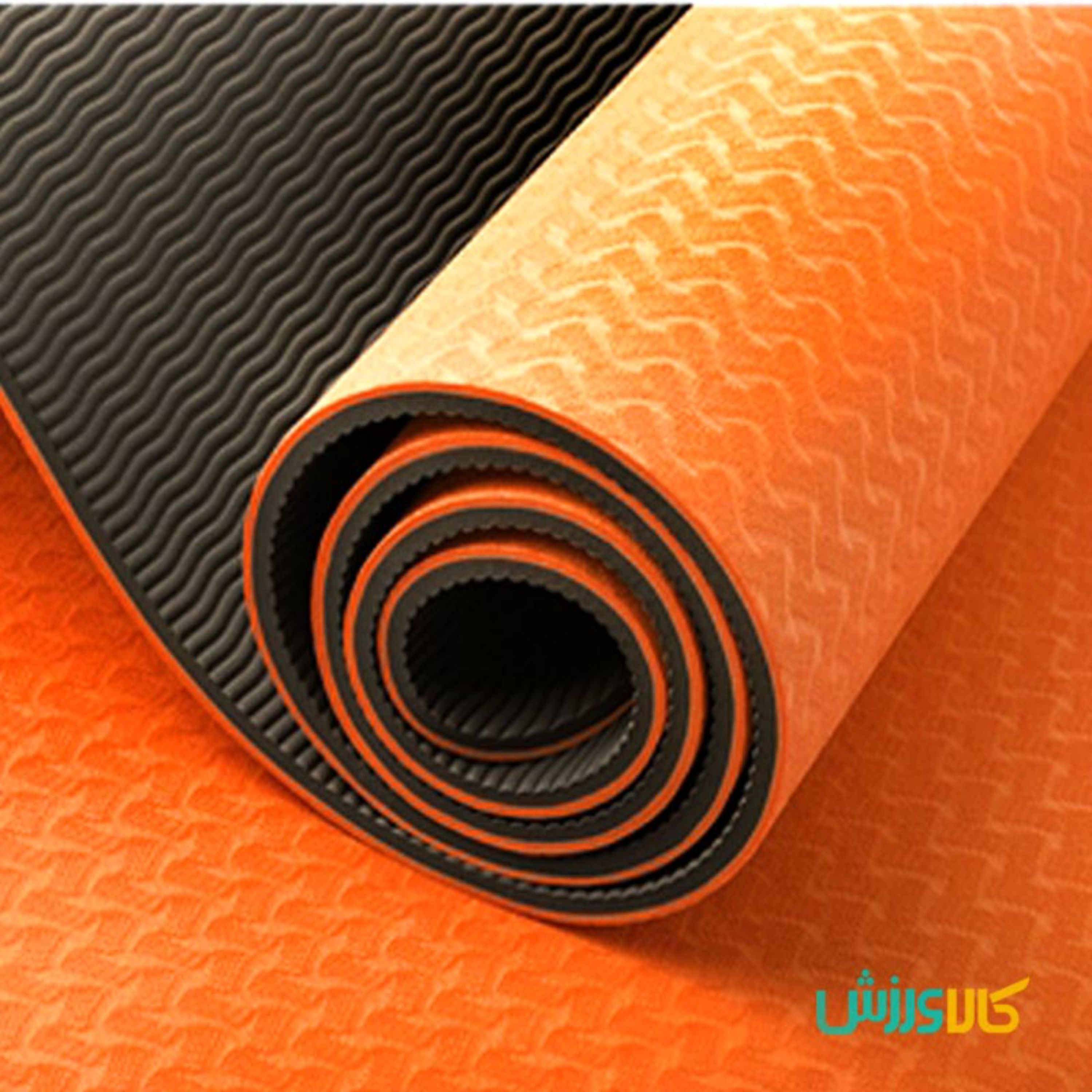 مت یوگا 8 میل تی پی ای TPE کاوردار نارنجی