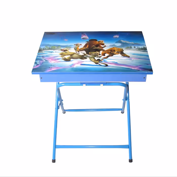 میز تحریر باکسدار میزیمو طرح عصر یخبندان کد 1051 (مدل پایه رنگی)