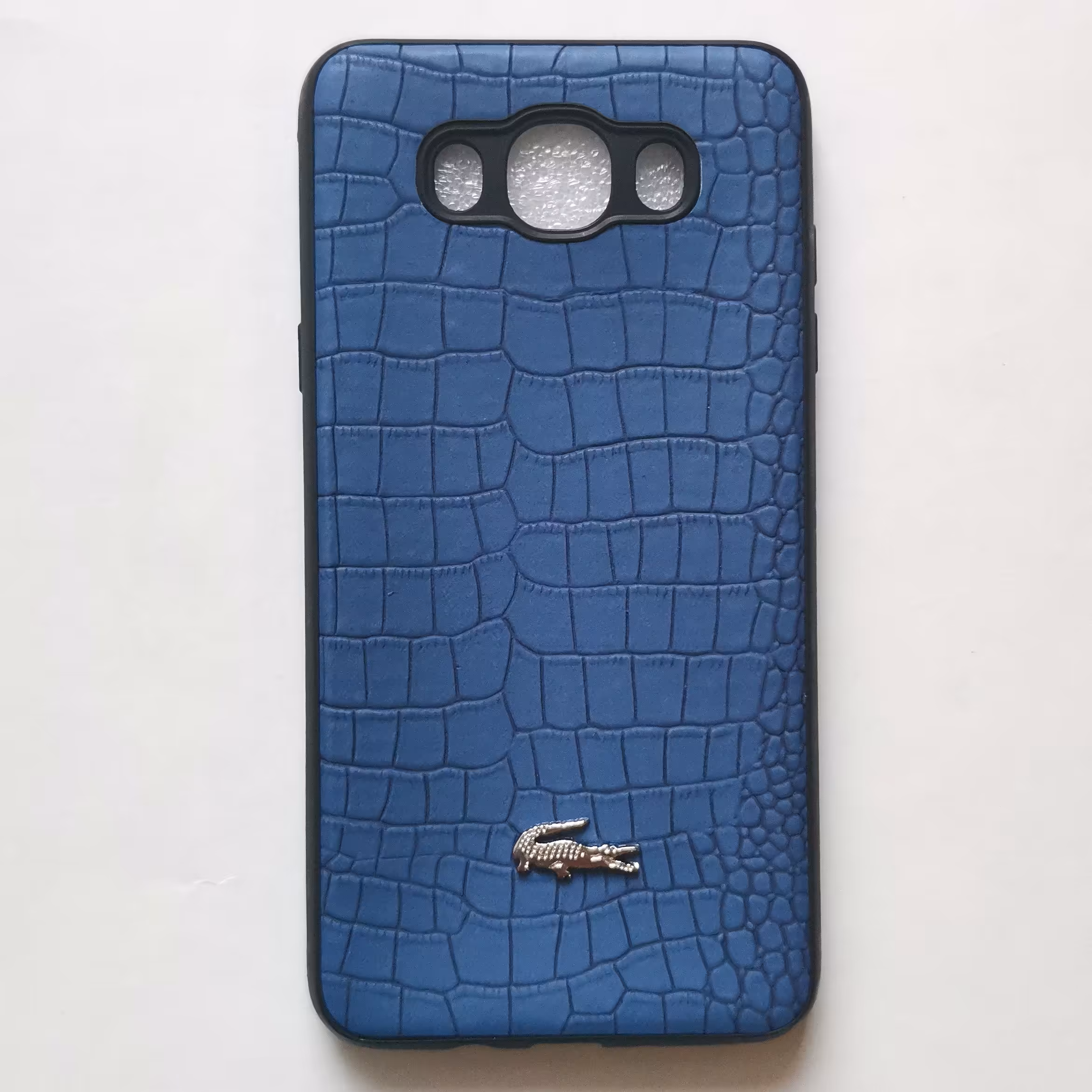 قاب چرمی پوست ماری درجه یک سرمه ای گوشی سامسونگ J7 2016 یا J710