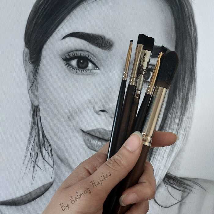 نقاشی چهره بهترین هدیه سایز  35در50