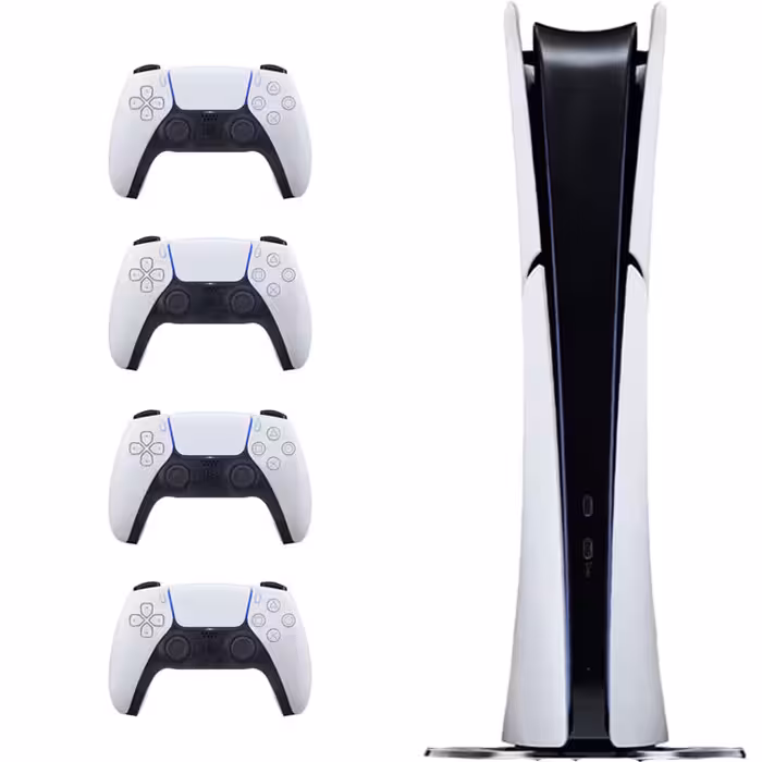 پلی استیشن 5 اسلیم دیجیتال PlayStation Slim Digital باندل دسته اضافی سفید