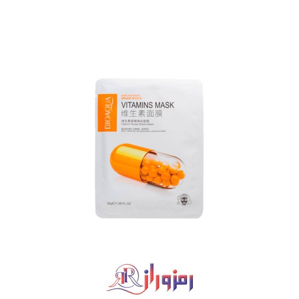ماسک ورقه ای حاوی ویتامین B2 بیوآکوا پک 10 عددی