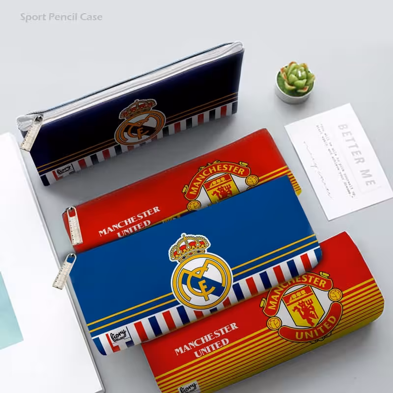 جامدادی تک زیپ چرم ورزشی