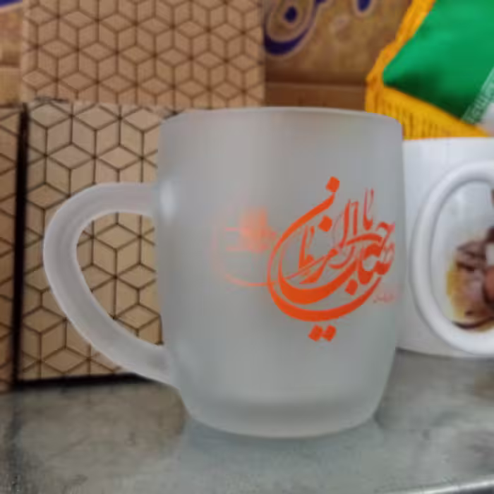 لیوان شیشه ای طرح صاحب الزمان 
