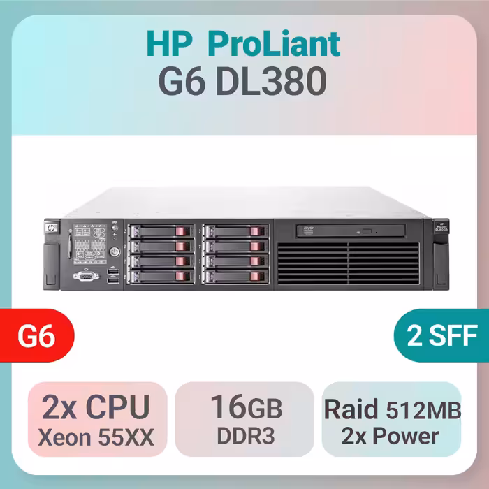 سرور استوک HP ProLiant DL380 G6 کانفیگ A